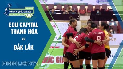 Highlights: Edu Capital Thanh Hóa vs Đắk Lắk - Nữ tranh hạng 6-7 Giải Bóng chuyền VĐQG 2021
