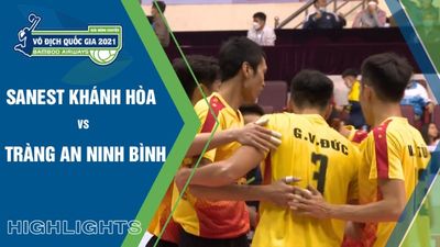 Highlights: Sanest Khánh Hòa vs Tràng An Ninh Bình - Bán Kết Nam - Giải Bóng Chuyền VĐQG 2021