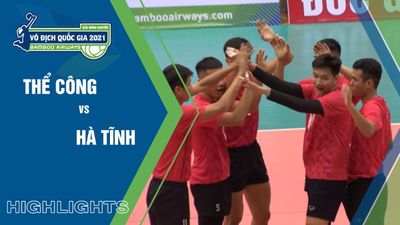 Highlights: Thể Công vs Hà Tĩnh - Bán Kết Nam - Giải Bóng Chuyền VĐQG 2021